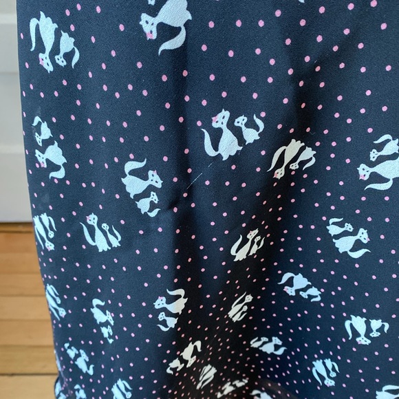 Speechless Black Dress with White Cats, Size 7 - Picture 16 of 16